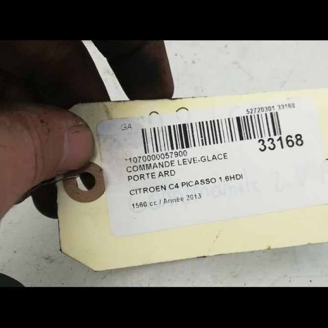Commande leve-glace porte arrière droite occasion CITROEN C4 PICASSO I Phase 1 01-2007->10-2013 6554YJ 4