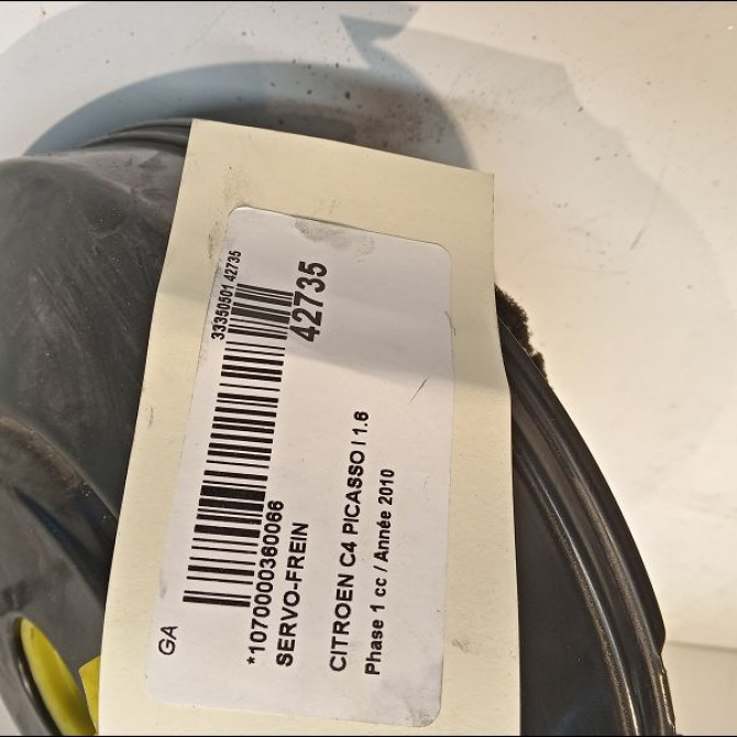 Servo-frein occasion CITROEN C4 PICASSO I Phase 1 01-2007->10-2013 1.6 HDi 16v 110ch 1611244280 3
