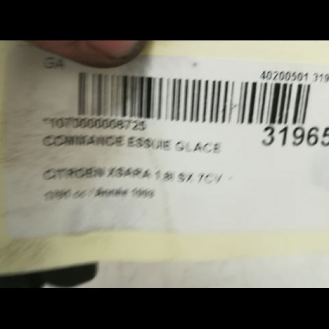 Commande essuie glace occasion CITROEN XSARA Phase 1 02-1998->09-2000 1.8i 6239H5 5