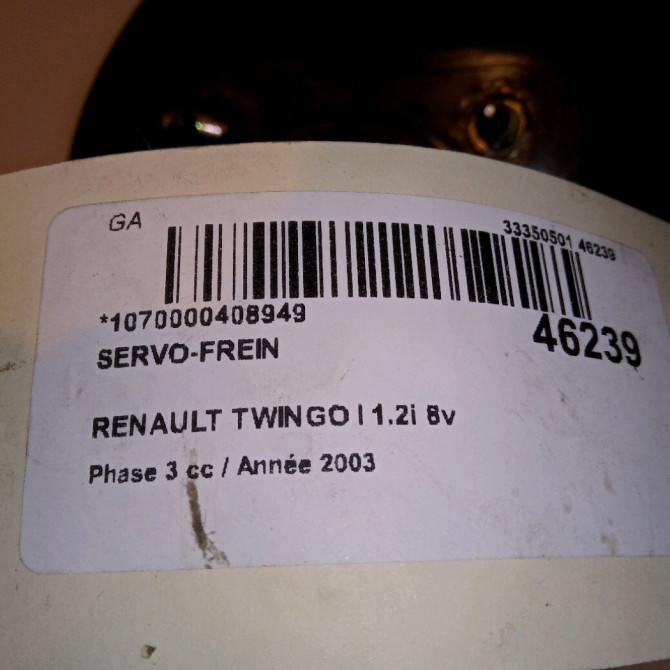 Servo-frein occasion RENAULT TWINGO I Phase 3 08-2000->06-2007 1.2i 8v 60ch 7701205958 4