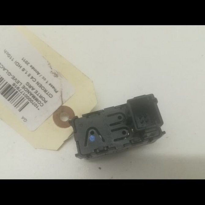 Commande leve-glace porte arrière gauche occasion CITROEN C4 II Phase 1 10-2010->01-2015 1.6 HDi 110ch 6490JZ 2