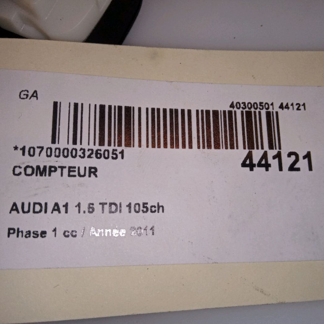 Compteur occasion AUDI A1 Phase 1 06-2010->03-2015 1.6 TDI 105ch 8X0920930A 5