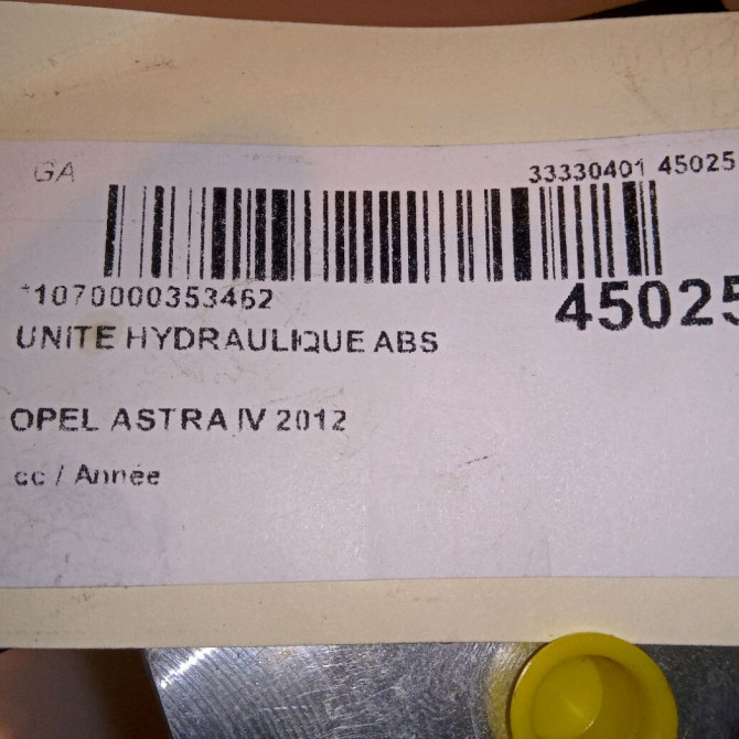 Unité hydraulique ABS occasion OPEL ASTRA IV 7