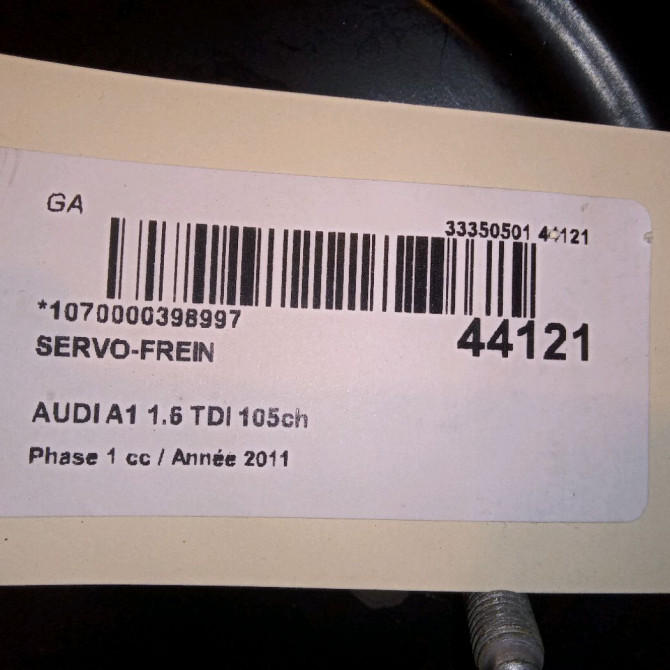 Servo-frein occasion AUDI A1 Phase 1 06-2010->03-2015 1.6 TDI 105ch 6R1614106G 4