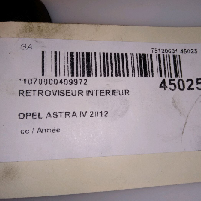 Retroviseur interieur occasion OPEL ASTRA IV YR00848480 5