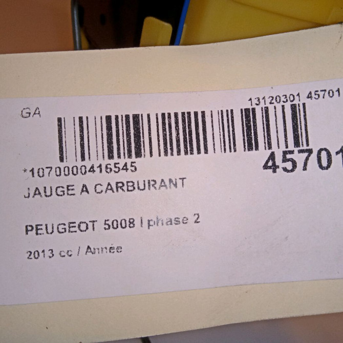 Jauge a carburant occasion PEUGEOT 5008 I phase 2 09-2013->... 1525JE 5