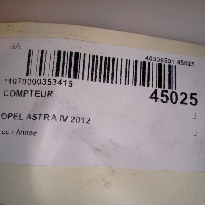 Compteur occasion OPEL ASTRA IV 13374903 4