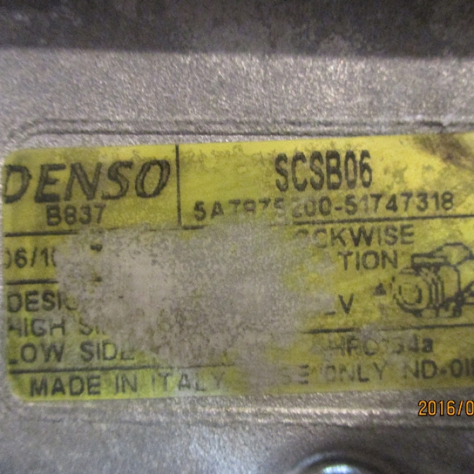 Compresseur air conditionne occasion FIAT PANDA II Phase 1 09-2003->12-2012 1.2i 71785268 3