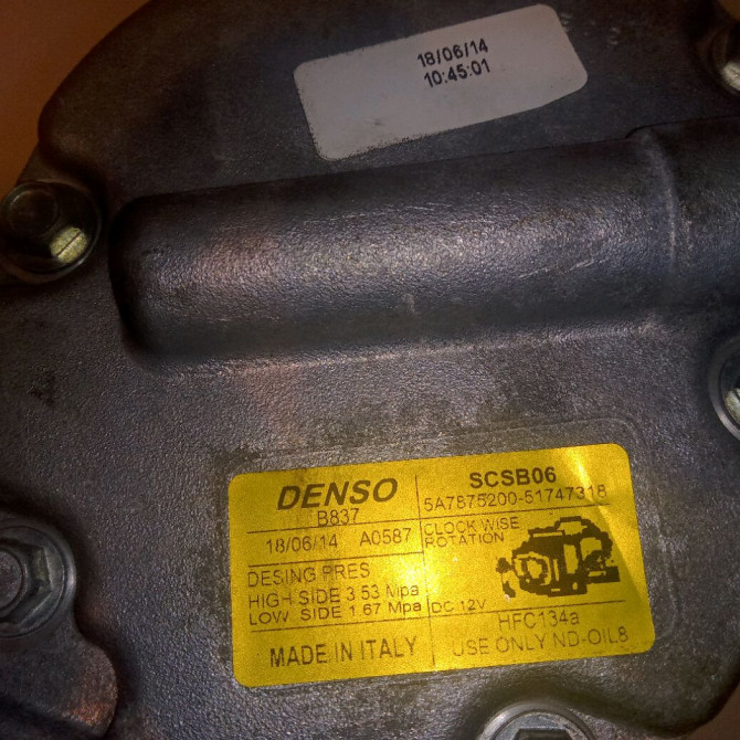 Compresseur air conditionne occasion FIAT PANDA III Phase 1 01-2012->... 1.2i 69ch 71785268 4