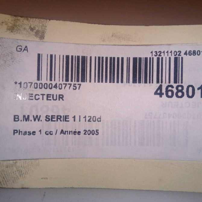 Injecteur occasion B.M.W. SERIE 1 I Phase 1 05-2004->12-2006 120d 5