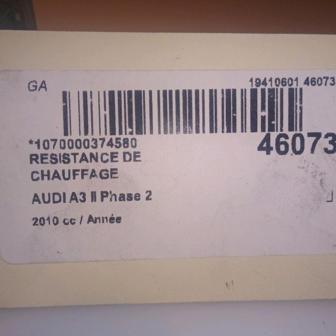 Resistance de chauffage occasion AUDI A3 II Phase 2 06-2008->07-2012 4