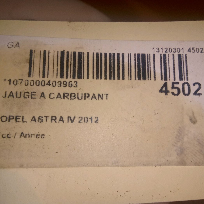 Jauge a carburant occasion OPEL ASTRA IV 13303949 6