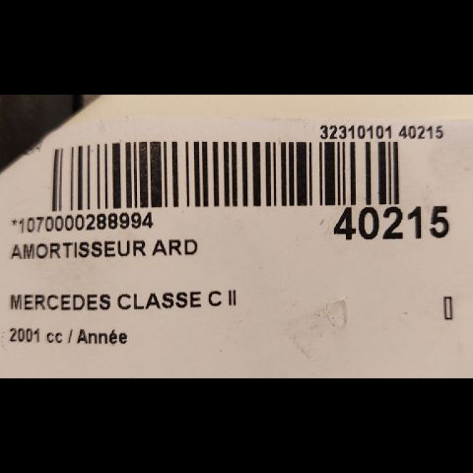 Amortisseur arrière droit occasion MERCEDES CLASSE C II Phase 1 05-2000->03-2004 203326100028 2