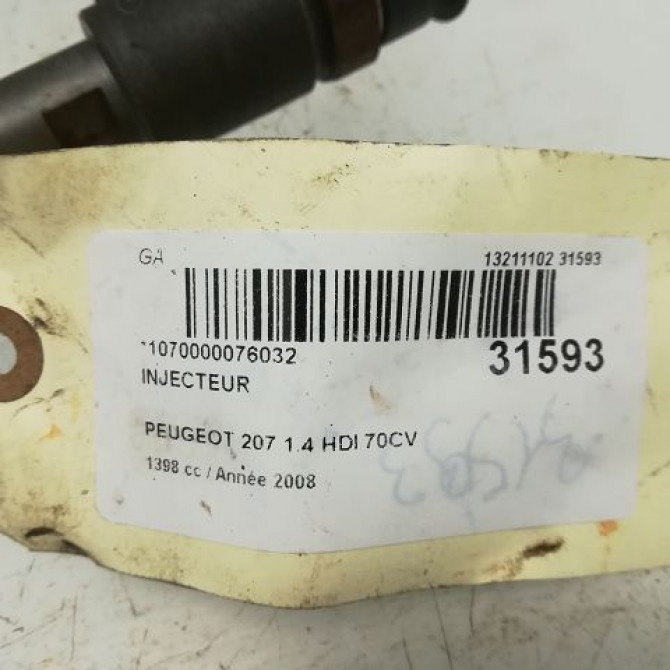 Injecteur occasion PEUGEOT 207 Phase 1 04-2006->06-2013 1980K2 4