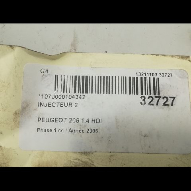 occasion PEUGEOT 206 Phase 1 09-1998->03-2009 1.4 HDI 1980K2 3