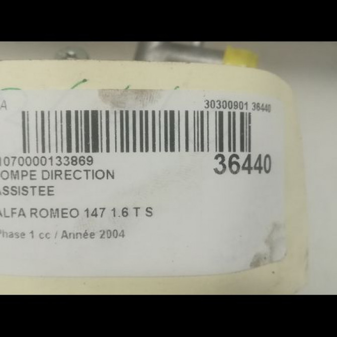 Pompe direction assistee occasion ALFA ROMEO 147 Phase 1 09-2000->09-2004 1.6 T S 120ch 51839107 4