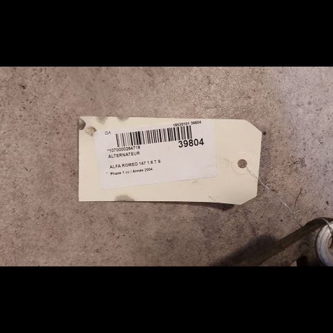 Alternateur occasion ALFA ROMEO 147 Phase 1 09-2000->09-2004 1.6 T S 120ch 46769369 3