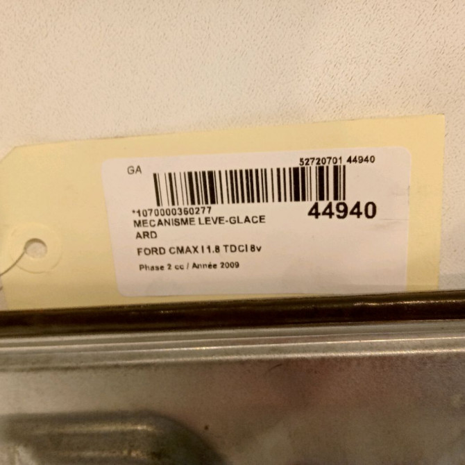 Mecanisme leve-glace arrière droit occasion FORD CMAX I Phase 2 03-2007->09-2010 1.8 TDCI 8v 115ch 1738643 4