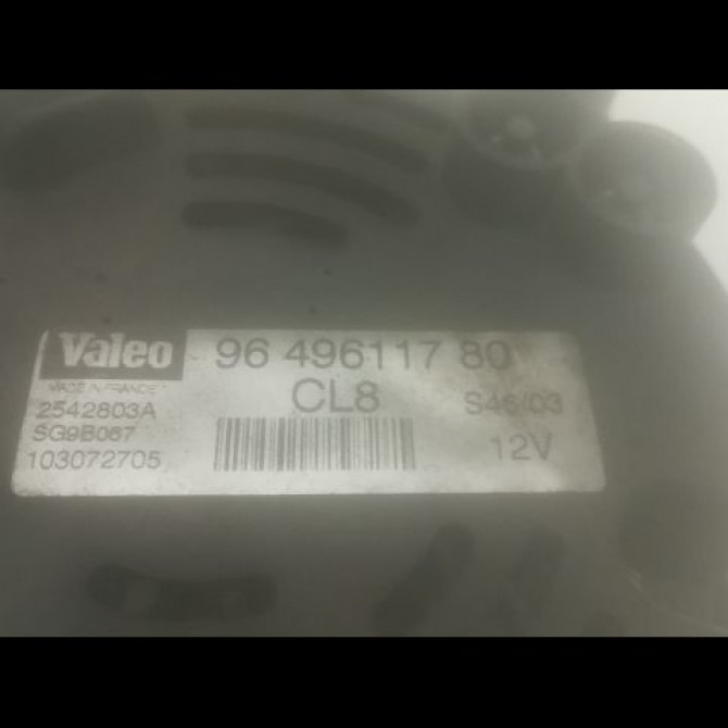 Alternateur occasion PEUGEOT 307 Phase 1 04-2001->06-2005 1.6i 16v 3