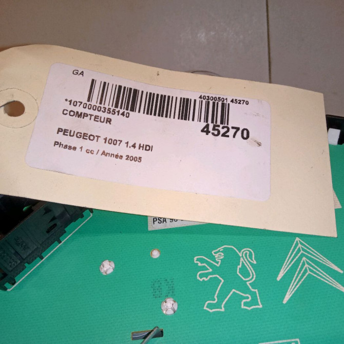 Compteur occasion PEUGEOT 1007 Phase 1 04-2005->12-2010 1.4 HDI 610656 5