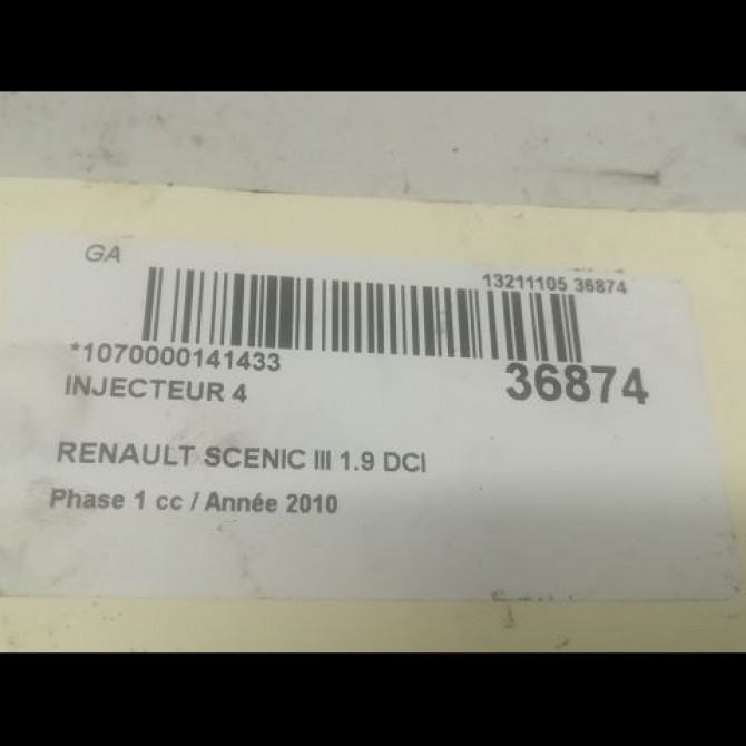 occasion RENAULT SCENIC III Phase 1 04-2009->11-2011 1.9 DCI 130ch 8200784019 3