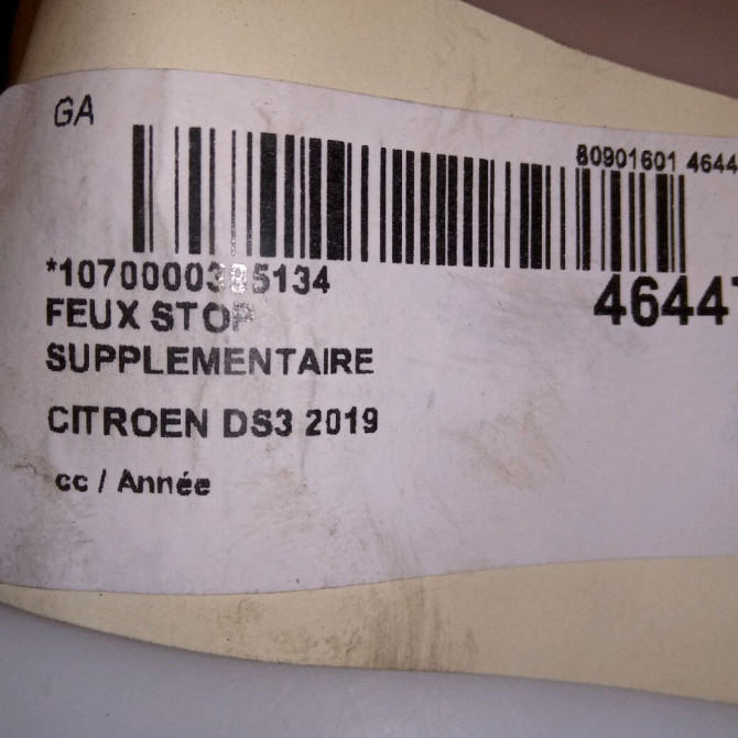 Feux stop supplementaire occasion CITROEN DS3 9825518680 5