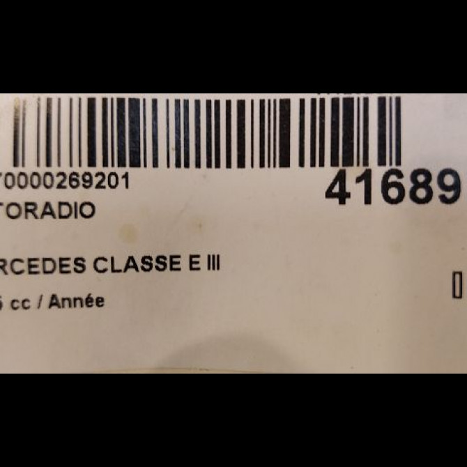 Autoradio occasion MERCEDES CLASSE E III Phase 1 03-2002->06-2006 E280CDi FAP 177ch 211870269480 6