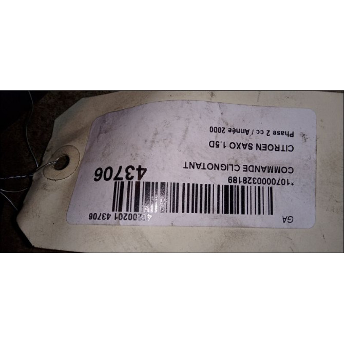 Commande clignotant occasion CITROEN SAXO Phase 2 09-1999->12-2004 1.5D 625369 3