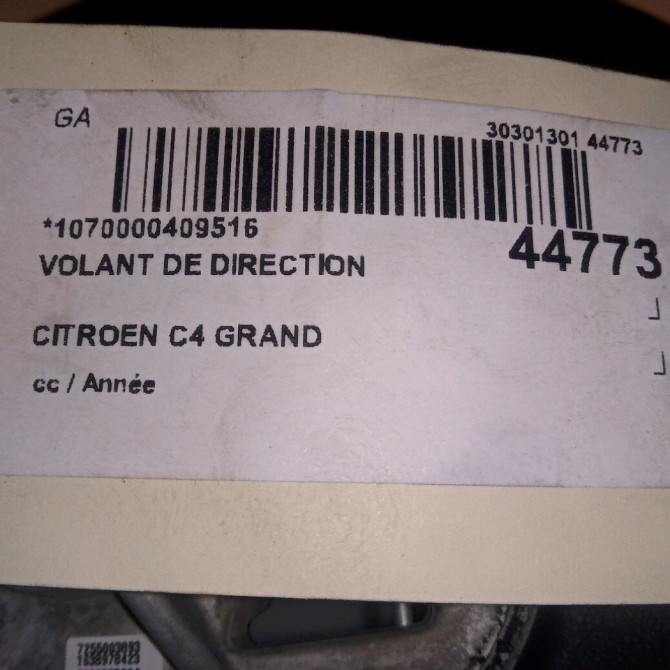 Volant de direction occasion CITROEN C4 GRAND PICASSO II 98170713ZD 4