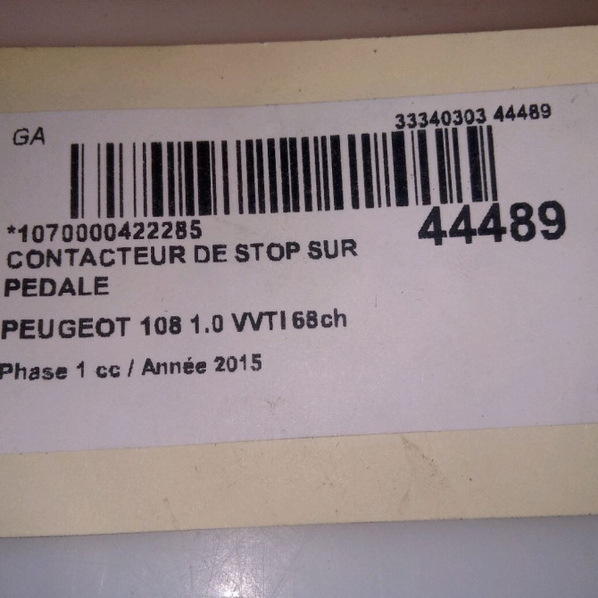occasion PEUGEOT 108 Phase 1 06-2014->... 1.0 VVTI 68ch 453454 4