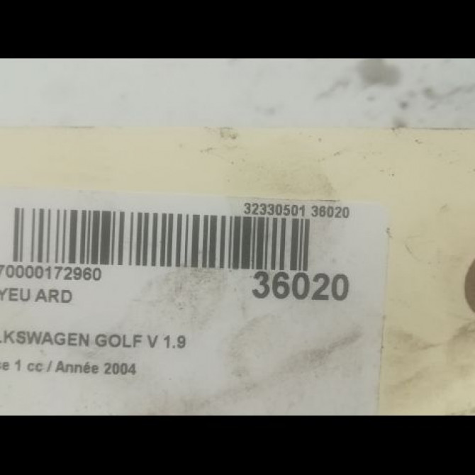 Moyeu ard occasion VOLKSWAGEN GOLF V Phase 1 11-2003->10-2008 1.9 TDI 90ch 8V0598611A 3