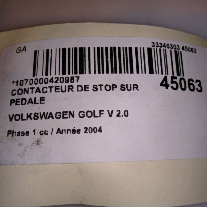 occasion VOLKSWAGEN GOLF V Phase 1 11-2003->10-2008 2.0 TDI 140ch 5