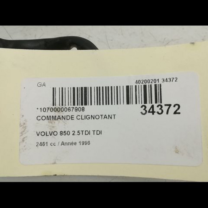 Commande clignotant occasion VOLVO 850 Phase 2 07-1993->12-1996 2.5 TDI 140ch 8622027 8