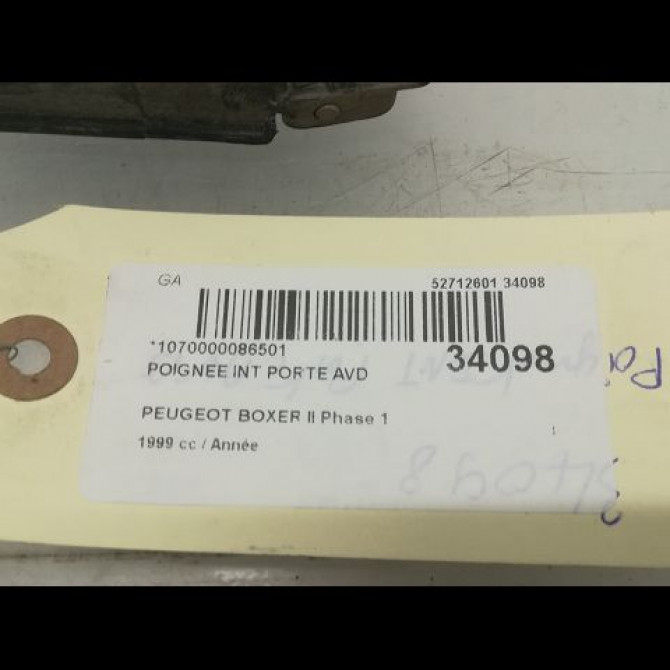 Poignee int porte avd occasion PEUGEOT BOXER I Phase 1 07-1994->02-2002 911752 3