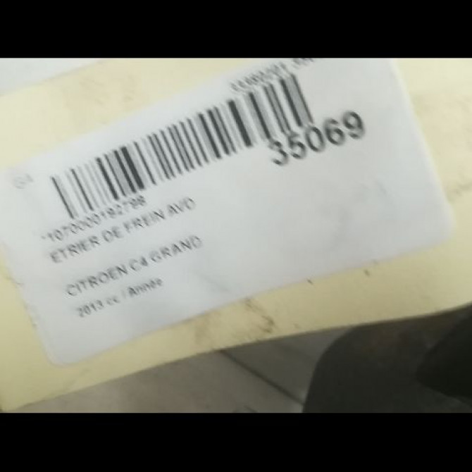 Etrier de frein avant droit occasion CITROEN C4 GRAND PICASSO II Phase 1 04-2013->... 1609897380 3