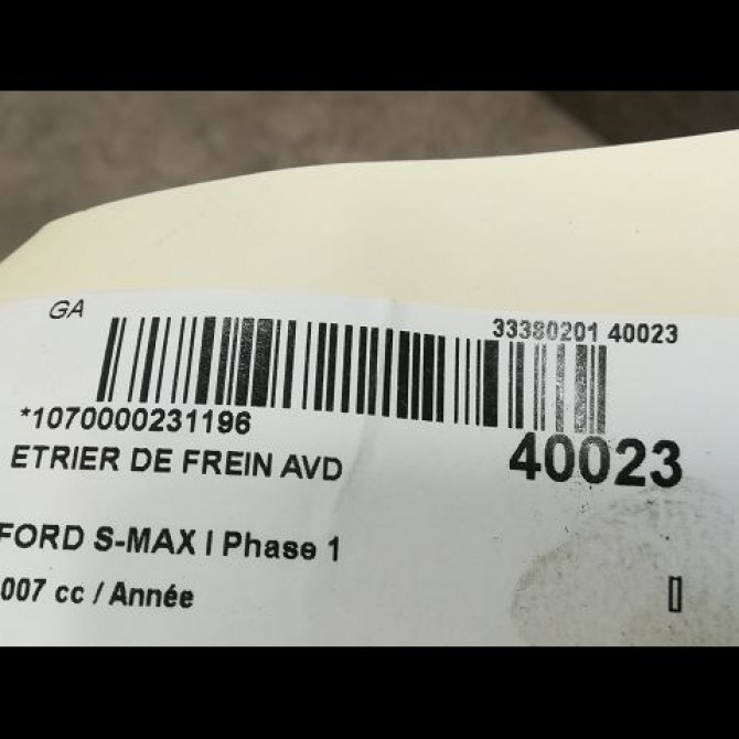 Etrier de frein avant droit occasion FORD S-MAX I Phase 1 05-2006->03-2010 1583139 3