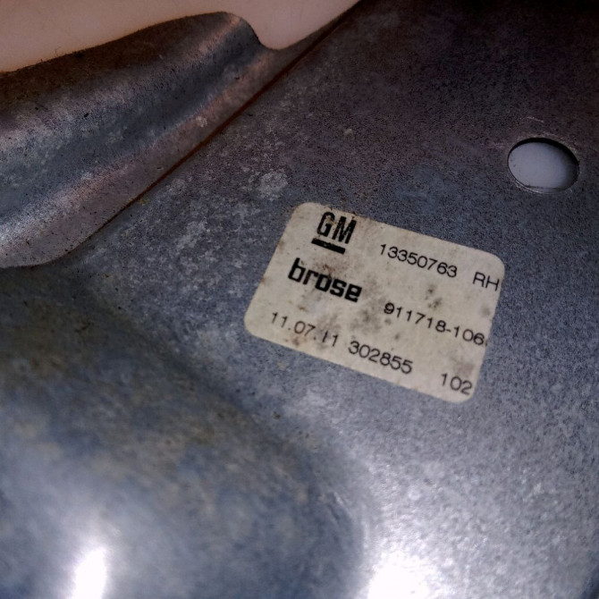 Mecanisme+moteur leve-glace ard occasion OPEL ASTRA IV Phase 1 01-2010->06-2012 13350764 3