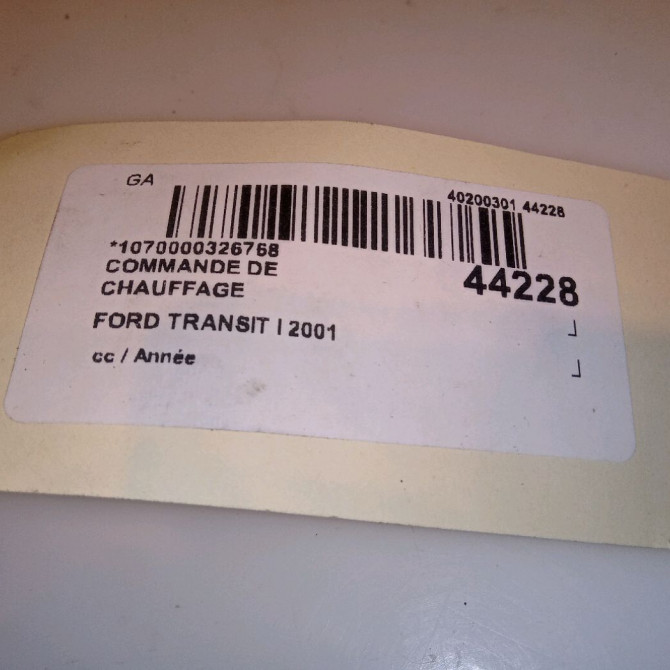 Commande de chauffage occasion FORD TRANSIT I 4734260 4