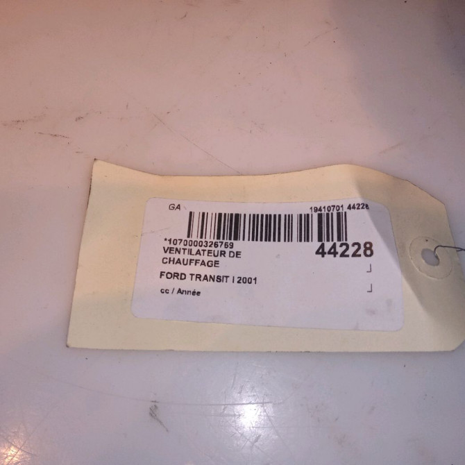 Ventilateur de chauffage occasion FORD TRANSIT I 7188531 5