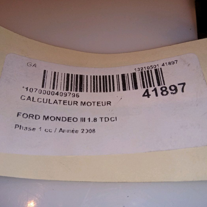 Calculateur moteur occasion FORD MONDEO III Phase 1 06-2007->09 ...