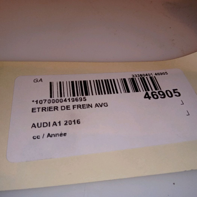 Etrier de frein avant gauche occasion AUDI A1 6C0615123 4