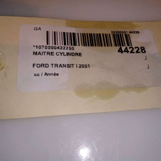 Maitre cylindre occasion FORD TRANSIT I 4525694 4
