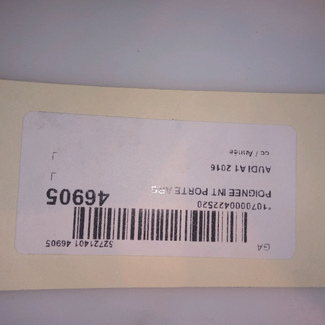 Poignee int porte arg occasion AUDI A1 8X4839019A4PK 4