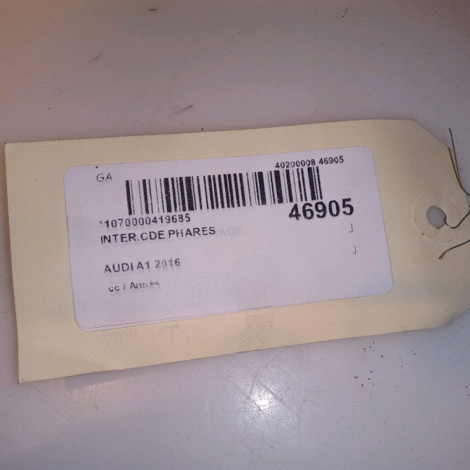 Interrupteur commande de phares occasion AUDI A1 8P0919094B 4