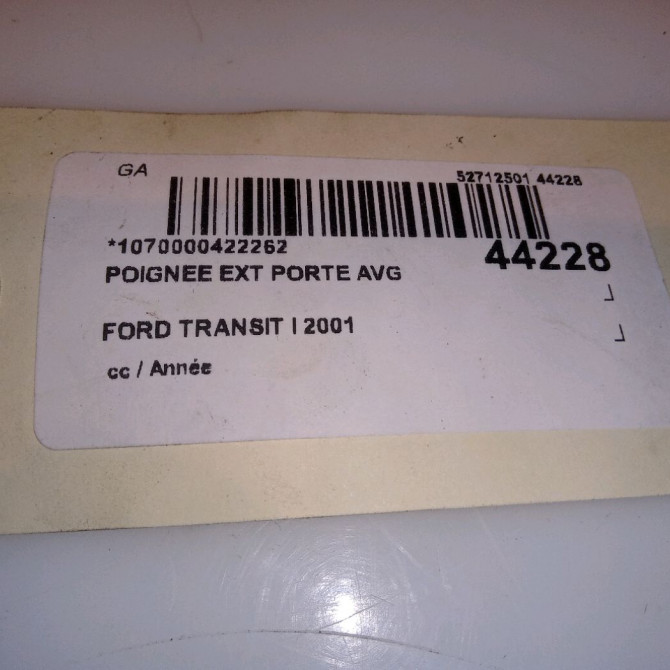 Poignee ext porte avg occasion FORD TRANSIT I 1493202 4