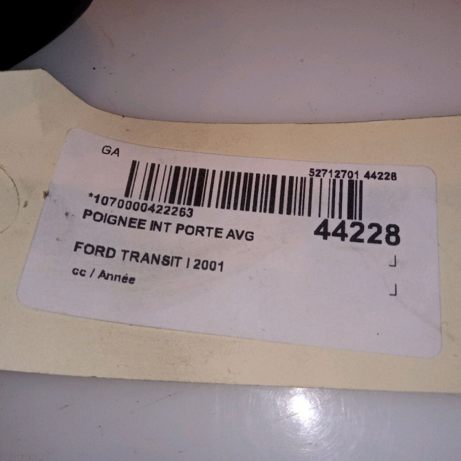Poignee int porte avg occasion FORD TRANSIT I 4077922 4