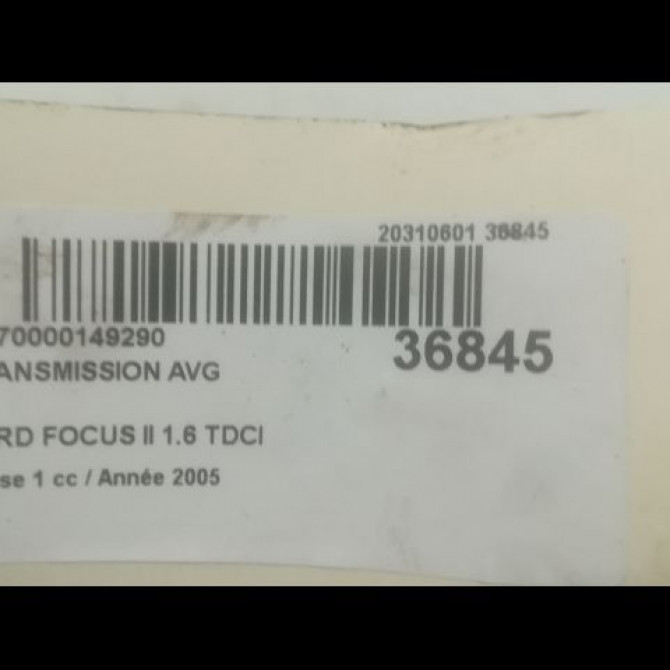 Transmission avant gauche occasion FORD FOCUS II Phase 1 09-2004->12-2007 1.6 TDCI 110ch 1682285 4