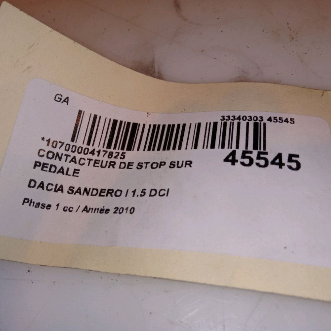 occasion DACIA SANDERO I Phase 1 06-2008->10-2012 1.5 DCI 85ch 8200276361 4