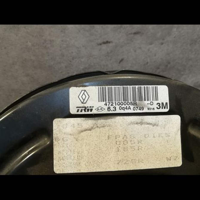 Servo-frein occasion RENAULT SCENIC III Phase 3 04-2013->... 1.6Dci 130ch 472104219R 2