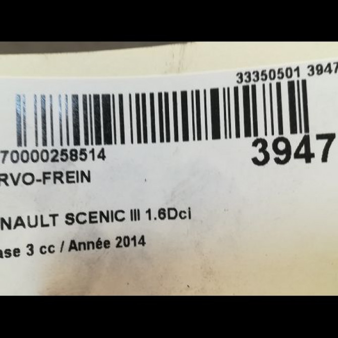 Servo-frein occasion RENAULT SCENIC III Phase 3 04-2013->... 1.6Dci 130ch 472104219R 3